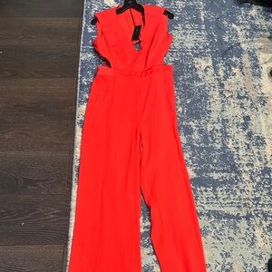 Elegant Coral Jumpsuit